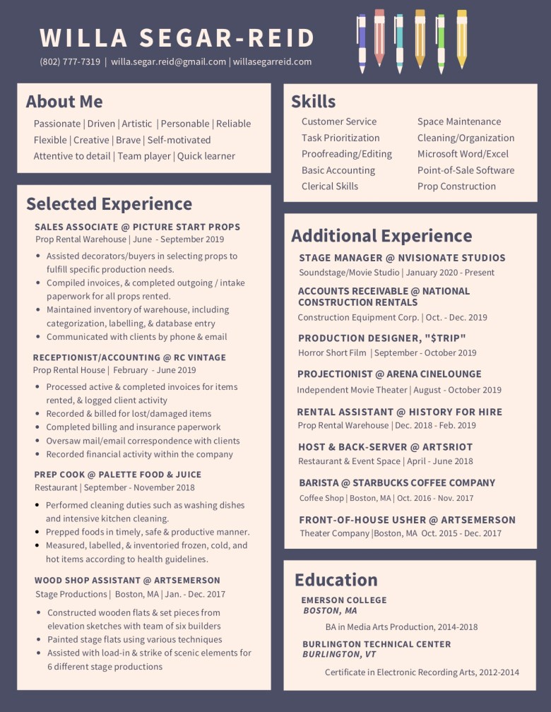 W.SegarReid Resume Jan 2020
